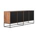 17 Stories Chalemet 83" Wide Sideboard Wood in Black/Brown | 32 H x 83 W x 18 D in | Wayfair A643DD48218248DABCA6887A7343308D