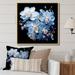 Winston Porter Blue Orchid Blossoms In Delicate Abstraction I On Canvas Print Canvas, Cotton in Black/Blue | 30 H x 30 W x 1 D in | Wayfair