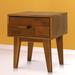 Acacia Sofia 1-Drawer Solid Wood Nightstand in Brown | Wayfair BWL6