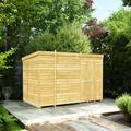 DIY Sheds 10 x 6ft Pent Shiplap Pressure Treated Double Door Windowless Shed