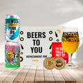 Personalised Alcohol Free Beer Gift Set With Glass