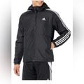 Adidas Jackets & Coats | Adidas Men's Essentials 3-Stripes Insulated Hooded Jacket Size S | Color: Black/White | Size: S