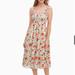 Kate Spade Dresses | Kate Spade Smocked Garden Floral Dress Size Xs | Color: Pink/White | Size: Xs