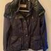 Burberry Jackets & Coats | Burberry Navy Peplum Waisted Hidden Hooded Parka Jacket | Color: Blue | Size: 8