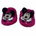 Disney Shoes | Disney Minnie Mouse Slippers Toddler (7/8) Sequin | Color: Black/Pink | Size: 7/8