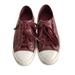 Coach Shoes | Coach Burgundy Empire Zipper Sneakers | Color: Red | Size: 6