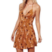 Free People Dresses | Free People Tropical Daydream Mini Dress | Color: Brown | Size: Xs