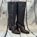 J. Crew Shoes | J. Crew Knee High Brown Leather Heel Boots Size 8 Excellent Condition | Color: Brown | Size: 8