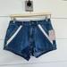 Free People Shorts | Free People Women’s 25 Sweet Surrender Crochet Denim Shorts Nwt | Color: Blue | Size: 25