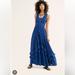 Free People Dresses | Free People Endless Summer Santa Maria Crochet Inset Beach Maxi Dress | Color: Blue | Size: S
