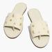Madewell Shoes | Madewell The Boardwalk Post Slide Sandal: Cactus Embossed Edition | Color: Cream/White | Size: 7.5