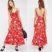 Free People Dresses | Free People X Lily & Lionel Godet Slip Dress | Color: Red | Size: M