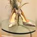 Jessica Simpson Shoes | Jessica Simpson Open Side Pointed Closed Toe Snake Print Heels | Color: Cream/Gold | Size: 8.5