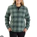 Carhartt Jackets & Coats | Carhartt 104518 Women's Rugged Flex Flannel Fleece-Lined Shirt Green Plaid Xl | Color: Green | Size: Xl