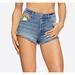 Jessica Simpson Shorts | Jessica Simpson Infinite High Waist Blue Denim Short Size 32 | Color: Blue | Size: 32plus