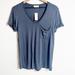 Anthropologie Tops | Anthropologie T.La Blue Soft Women Short Sleeve Xs Blouse Brand New | Color: Blue | Size: Xs