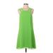 Bar III Casual Dress - Mini: Green Solid Dresses - New - Women's Size Small