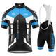 NUNOMO Men's Moisture-Wicking Sun Protection Cycling T-Shirt Set with Tech Stretch and 3 PocketsBreathable MTB Bike Shirt Bib Short Kits GEL Team Cycling Jersey Set For Men (TYPE-8,XXS)