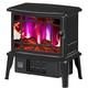 WARTHY Electric Stove Heater - Portable Stove With Wood Stove Flame Effect - Fireplace Stove Internal Heater -1500W Red Indoor Use elegant