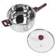 Pressure Cooker, Stainless Steel Highly Efficient Induction Pressure Cooker, Safety Handle with Steamer Basket for Home Use (11L)