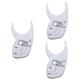 FOMIYES 3pcs Fat Analyzer Body Fat Tape Measure Body Fat Monitors World Map Aesthetic Tape Measure Body Fat Measuring Tool Body Measuring Caliper Tool Measuring Card White Wrinkle