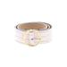 B-Low The Belt Leather Belt: White Print Accessories - Women's Size Large