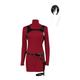 Taeyue Ada Wong Cosplay Costume Sexy Knitted Dress Suit Red Biohazard Ada Wong Wig Outfits Halloween Carnival Party Suit S