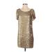 French Connection Cocktail Dress - Shift: Gold Dresses - Women's Size 4