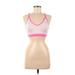 Nike Sports Bra: Pink Print Activewear - Women's Size Medium