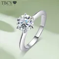 TBCYD-Bagues Moissanite pour Femme Bagues en Argent S925 Diamant de Laboratoire Bagues de