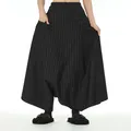 Pantalon large décontracté pour femme pantalon à entrejambe hip hop pantalon ample mince