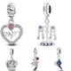 New 925 Sterling Silver Love Rose Crown Tea Set Balance Series Charms Beads Fit Original Pandora