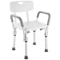 bath chair Anti-slip Bathroom and Shower Chair Non-slip Bath Seat 6 Gears Height Adjustable Elderly