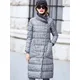 2023 Duck Down Jacket Women Winter Long Thick Double Sided Plaid Coat Female Warm Down Parka For