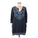 Gretchen Scott Designs Casual Dress: Blue Dresses - Women's Size Medium