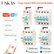 UNKAS 1P 2P 3P 4P Tuya App Wifi Circuit Breaker Interruptor Smart Life Timer Voice Remote Control