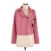 LC Lauren Conrad Faux Leather Jacket: Short Pink Print Jackets & Outerwear - Women's Size Medium