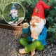 Garden Gnome Ornaments Resin Statue Figurine Smoking Middle Finger Desk Bookshelf Art Home Garden