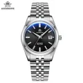 ADDIESDIVE 39mm Automatic Mechanical Watch for Men Black/White Dial Steel Calendar Display Dive