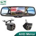 GreenYi 5 inch Car AHD Mirror Monitor High Definition 1024*600 500CD IPS Screen Universal Bracket