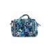 Vera Bradley Leather Satchel: Quilted Blue Print Bags