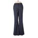 7th Avenue Design Studio New York & Company Dress Pants - High Rise: Blue Bottoms - Women's Size 8
