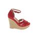 Aldo Wedges: Red Shoes - Women's Size 36