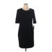 Studio One Casual Dress - Sheath: Black Solid Dresses - New - Women's Size 16