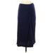 Maeve Casual Maxi Skirt Long: Blue Solid Bottoms - Women's Size Small