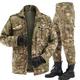 Tactical Jacket Set Men Warm Outdoor Army Camouflate Clothes Set Military Hooded Hunting Fleece Coat Clothing Suit