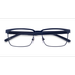 Male s rectangle Dark Blue Metal Prescription eyeglasses - Eyebuydirect s ARNETTE Mokele