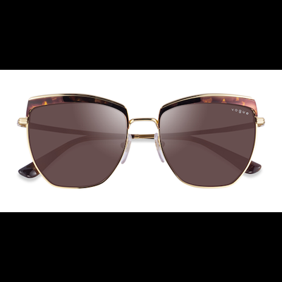 Female s browline Tortoise Gold Metal Prescription sunglasses - Eyebuydirect s Vogue Eyewear VO4234S