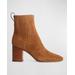 Astra Suede Square-toe Chelsea Boots