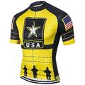 Maillot de cyclisme pour hommes I love usa motif maillot de vélo à manches courtes avec 3 poches arrière séchage rapide léger doux évacuant gris vêtements de sport vêtements